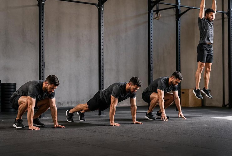 Quels sont les muscles sollicités par les burpees ?