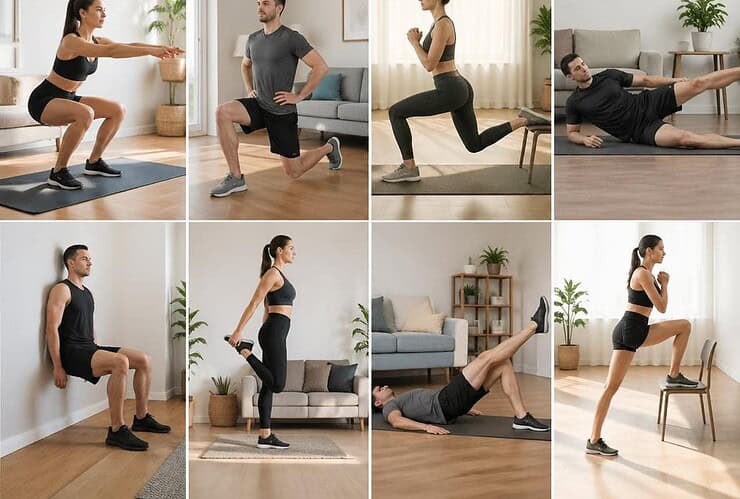 Top 8 des exercices de quadriceps à la maison et leurs avantages
