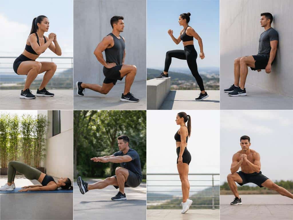 Top 8 des exercices pour les jambes au poids du corps