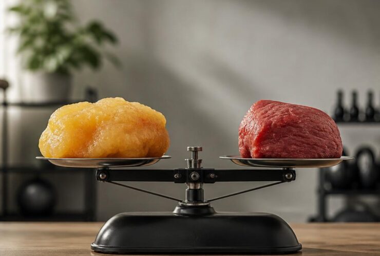 1kg de graisse vs 1kg de muscle