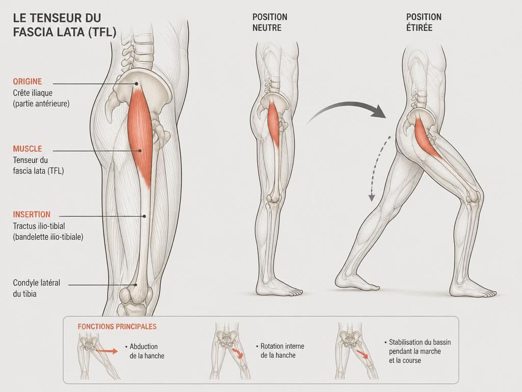 douleur muscle tenseur du fascia lata hanche