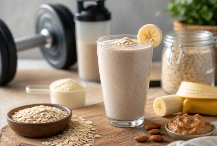 smoothie flocon d'avoine prise de masse