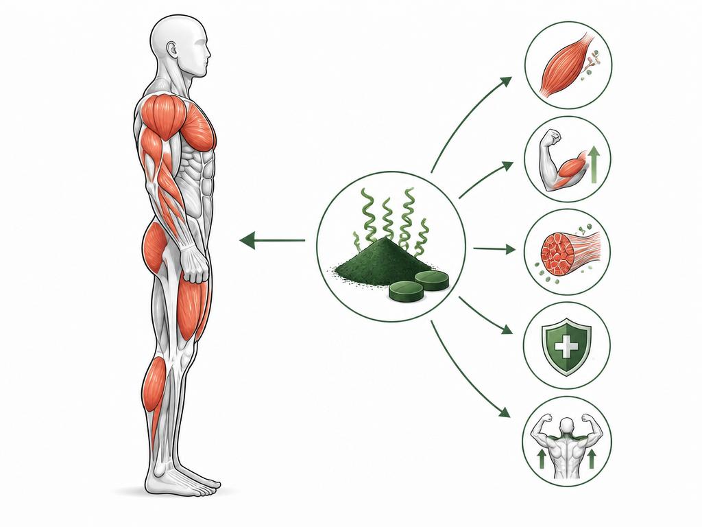 spiruline prise de masse musculaire