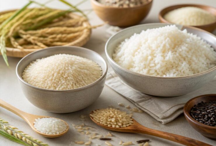 60g de riz cru en cuit