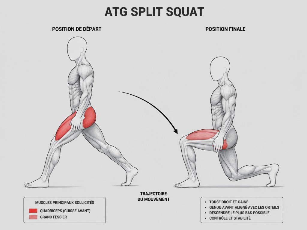 atg split squat c'est quoi