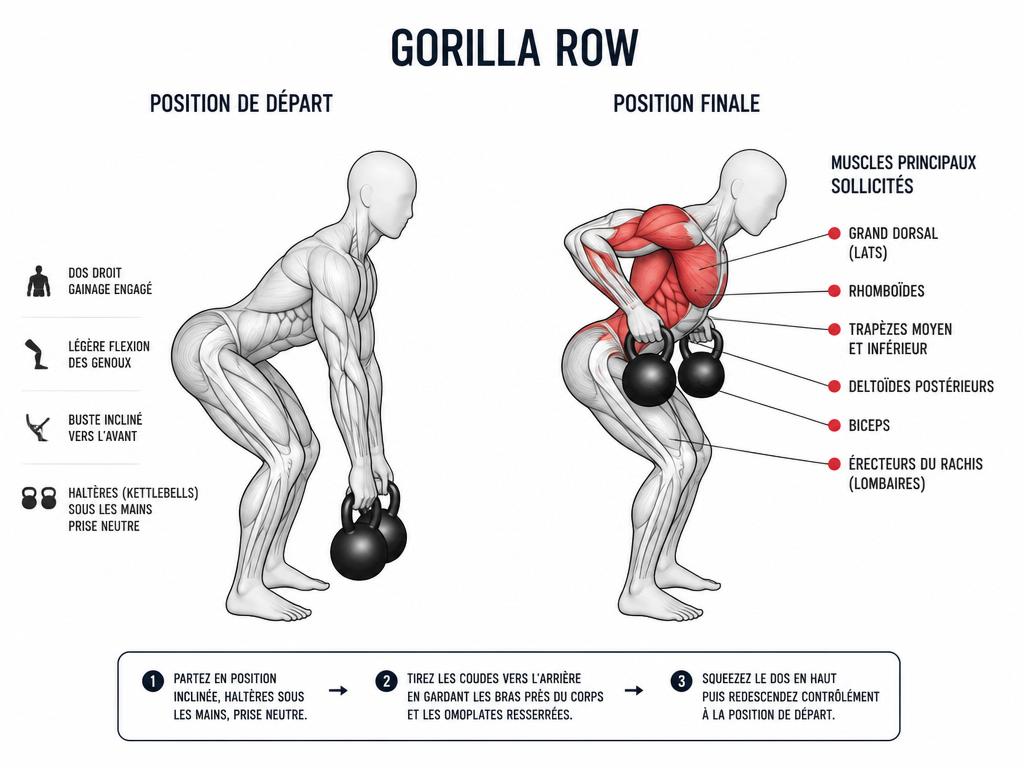 alternative gorilla row