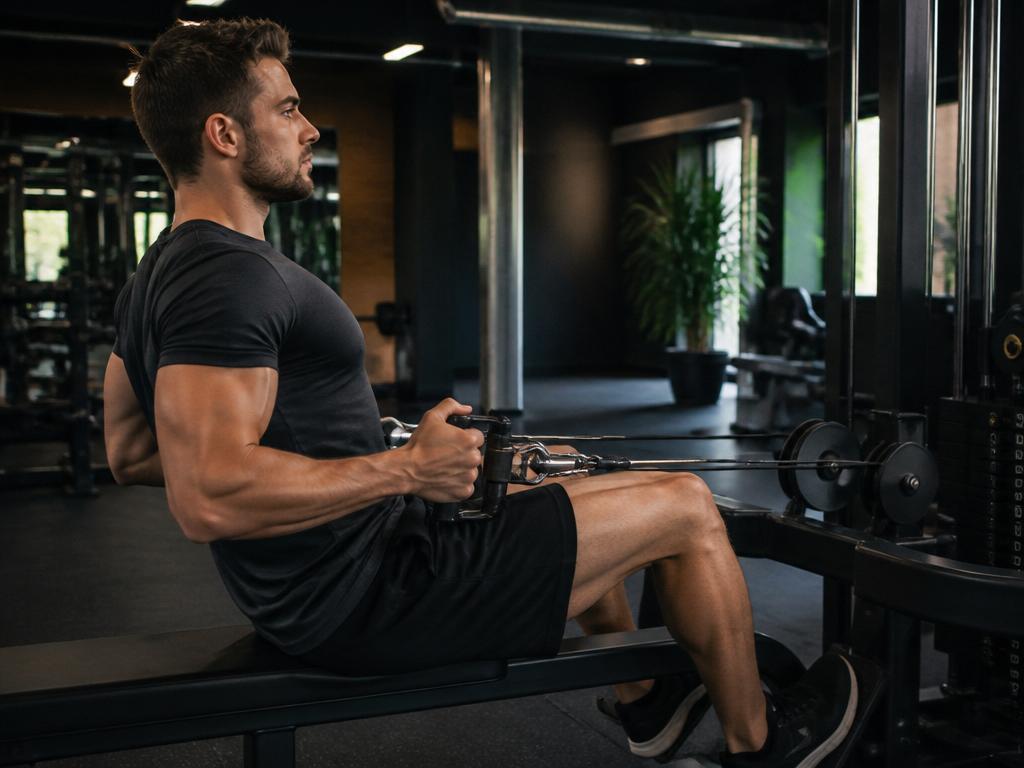 rowing poulie basse prise neutre