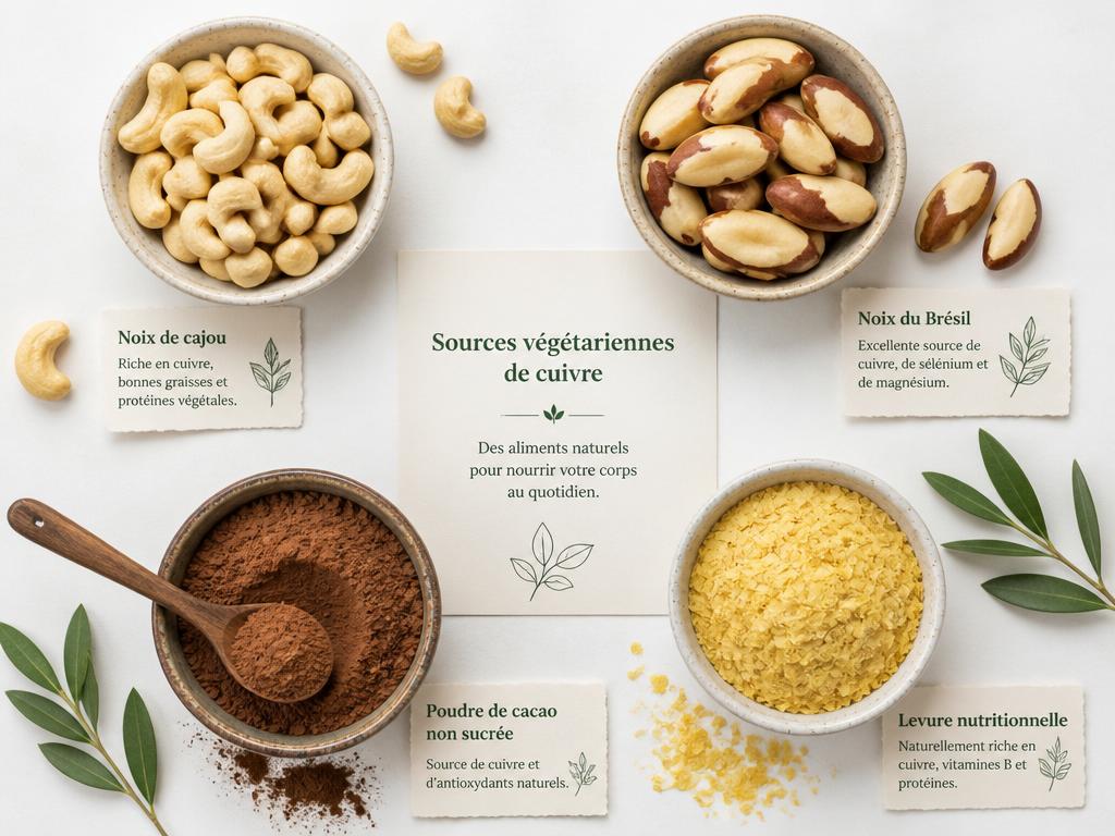 aliment riche en cuivre et zinc