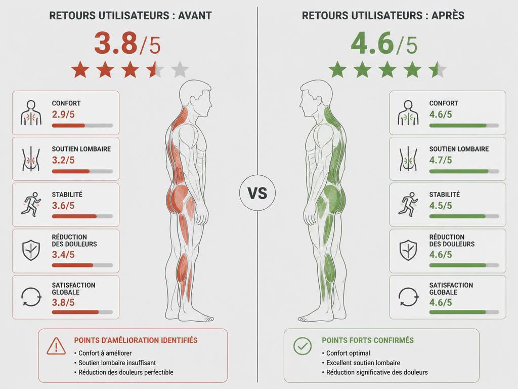 Comparaison visuelle des avis clients avec deux échelles de notation différentes