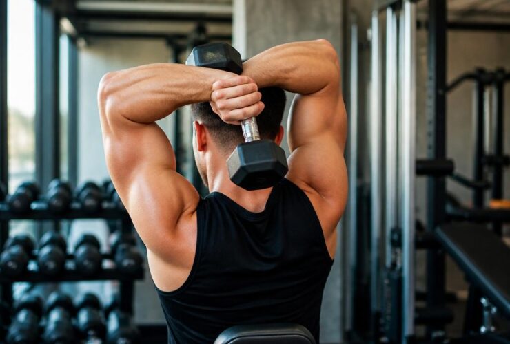 extension triceps derriere la tete