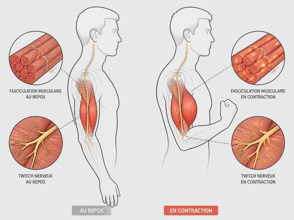 muscle qui saute dans la cuisse