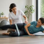 tendinite moyen fessier étirement